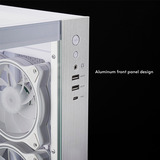 Chieftec Visio midi tower behuizing Wit | 2x USB-A | 1x USB-C | RGB | Tempered Glass