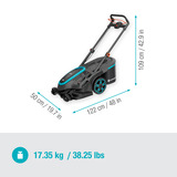 GARDENA Grasmaaier PowerMax Duo 46/36V Zwart/grijs, 2x Accu en lader inbegrepen