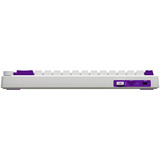 LORGAR KBP70MW RGB mechanisch gaming toetsenbord Wit, US lay-out (QWERTY), LOGAR Toxic Purple, 65%, RGB, Hot-swappable, PBT Double-shot, Bluetooth | 2.4GHz | USB