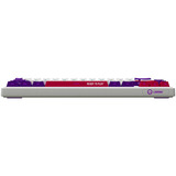 LORGAR KBP70MW, gaming toetsenbord Wit, US lay-out, LOGAR Toxic Purple, 65%, RGB, Hot-swappable, PBT Double-shot, Bluetooth / 2.4GHz / USB