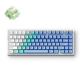 MCHOSE G75 Pro Arctic Snow Matcha Latte V2 Tri-mode Gasket Structure Gaming Mechanical RGB gaming toetsenbord Wit, US lay-out (QWERTY), Huano Matcha Latte V2, 75%, RGB, Hot swap, Double-Shot PBT, draadloos | Bluetooth | USB-C