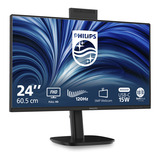 Philips 24B2N3200JH/00 23.8" monitor Zwart, VGA, HDMI, DisplayPort, USB-C, Webcam, 120 Hz