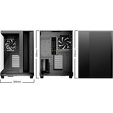 be quiet! Light Base 500 midi tower behuizing Zwart | 2x USB-A | 1x USB-C | RGB | Window