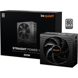 be quiet! Straight Power 12 Platinum modulaire 850 watt voeding  Zwart, 1x 12V-2x6, 4x PCIe