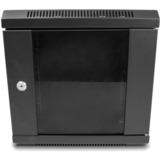 DeLOCK 10″-netwerkkast met glazen deur server rack Zwart, 6U
