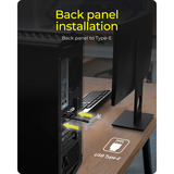 ICY BOX IB-AC553 USB Type-C achterpaneel met interne USB Type-E aansluiting slotplaatje 