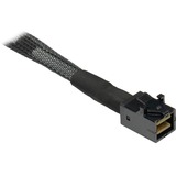 Inter-Tech SFF-8654 4i - SFF 8643 kabel Zwart