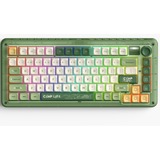 Iqunix ZX75 Camping Wireless Mechanical Keyboard Groen, US lay-out (QWERTY), IQUNIX Moonstone Turbo, 75%, RGB leds, Hot-swappable, Double-shot PBT, 2.4GHz | Bluetooth 5.1 | USB-C