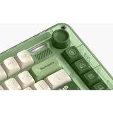 Iqunix ZX75 Camping Wireless Mechanical Keyboard Groen, US lay-out (QWERTY), IQUNIX Moonstone Turbo, 75%, RGB leds, Hot-swappable, Double-shot PBT, 2.4GHz | Bluetooth 5.1 | USB-C