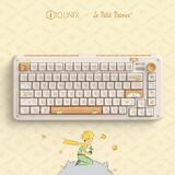 Iqunix ZX75 Sunset Ponder Wireless Mechanical Keyboard, gaming toetsenbord Lichtgeel, US lay-out, IQUNIX Silent Rose, RGB leds, 75%, Hot-swappable, Double-shot PBT, 2.4GHz | Bluetooth 5.1 | USB-C