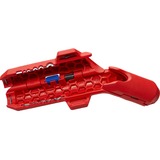 KNIPEX ErgoStrip Universeel kabelstrip- /ontmantelingsgereedschap Rood/blauw