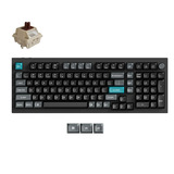 Keychron Q5 Ultra-M3 8K Wireless Custom Mechanical Keyboard Zwart, US lay-out (QWERTY), Keychron Silk POM Brown, 96%, RGB, Hot swap, 8K, 2.4 GHz | Bluetooth 5.2 | USB-C