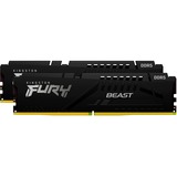 Kingston FURY 32 GB DDR5-6400 (2x 16 GB) Kit werkgeheugen Zwart, KF564C32BBEK2-32, Beast, XMP, EXPO