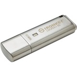 Kingston IronKey Locker+ 50 128 GB usb-stick aluminium, USB-A 3.2 Gen 1 (5 Gbit/s)