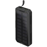 goobay Outdoor Solar Power Bank 20,000 mAh with Power Delivery powerbank Zwart