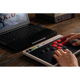 8BitDo Arcade Controller Grijs/rood, 2.4 GHz / Bluetooth / USB, Nintendo Switch, Pc
