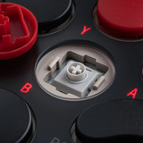 8BitDo Arcade Controller Grijs/rood, 2.4 GHz / Bluetooth / USB, Nintendo Switch, Pc