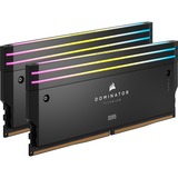 Corsair 96 GB DDR5-6400 Kit werkgeheugen Zwart, CMP96GX5M2B6400C32, Dominator Titanium RGB, XMP