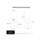 DXRacer DRIFTING XL Pink Fabric gamestoel Zwart
