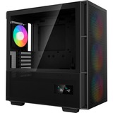 DeepCool CH560 DIGITAL midi tower behuizing Zwart | 1x USB-A | 1x USB-C | RGB | Tempered Glass