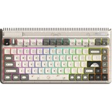 Iqunix OG80 Hitchhiker Wireless Mechanical Keyboard Grijs, US lay-out (QWERTY), IQUNIX Moonstone Turbo, 80% (TKL)	, RGB leds, Hot-swappable, PBT, 2.4GHz | Bluetooth 5.1 | USB-C