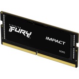 Kingston FURY 16 GB DDR5-6400 laptopgeheugen Zwart, KF564S38IB-16, Impact, XMP