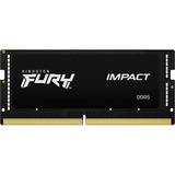 Kingston FURY Impact 16 GB DDR5-6400 (1x 16 GB) laptopgeheugen Zwart, KF564S38IB-16, SO-DIMM, XMP 3.0