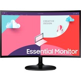 SAMSUNG LS24C360EAUXEN 24" Curved monitor Zwart, VGA, HDMI, AMD FreeSync