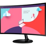 SAMSUNG LS24C360EAUXEN 24" curved monitor Zwart, VGA, HDMI, AMD FreeSync
