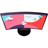 Samsung LS24C360EAUXEN 24" curved monitor Zwart, VGA, HDMI, AMD FreeSync