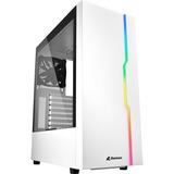 Sharkoon RGB Slider midi tower behuizing Wit | 3x USB-A | RGB | Tempered Glass