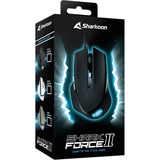 Sharkoon SHARK Force II gaming muis Wit, 400 - 4200 dpi, Meerkleurige leds