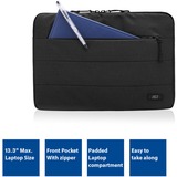 ACT Connectivity City laptop sleeve 13,3" Zwart