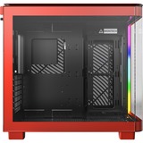 Montech KING 95 midi tower behuizing Rood | 2x USB-A | 1x USB-C | RGB | Tempered Glass