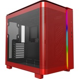 Montech KING 95 midi tower behuizing Rood | 2x USB-A | 1x USB-C | RGB | Tempered Glass