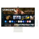 Samsung M8 32" Smart Monitor M80F UHD 4K UHD  Wit, 1x HDMI, USB-C, USB-A, Wi-Fi, Bluetooth, Webcam