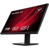 ViewSonic VG2756-4K Docking monitor 27" Zwart (mat), 1x DisplayPort, 2x HDMI, 1x USB-C, 2x USB-A, 1x RJ-45