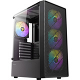 Antec AX26 RGB Elite midi tower behuizing Zwart | 3x USB-A | Tempered Glass