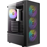 Antec AX26 RGB Elite midi tower behuizing Zwart | 3x USB-A | Tempered Glass