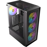 Antec AX26 RGB Elite midi tower behuizing Zwart | 3x USB-A | Tempered Glass