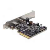 DeLOCK PCI Express x4 naar 1x USB-C 20Gbps + 1x USB-C PD 20 Watt controller 