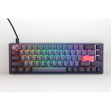 Ducky One 3 Cosmic Blue SF RGB mechanisch toetsenbord Donkerblauw, US lay-out (QWERTY), Cherry MX Blue, 65%, RGB leds, Double-shot PBT, Hot-swappable, QUACK Mechanics