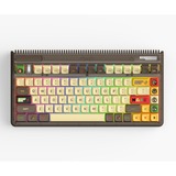 Iqunix OG80 Happy Ape Wireless Mechanical Keyboard Zwart, US lay-out (QWERTY), IQUNIX Moonstone, 80% (TKL)	, RGB leds, Hot-swappable, PBT, 2.4GHz | Bluetooth 5.1 | USB-C