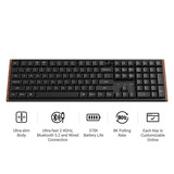 Keychron K5 Ultra 8K Wireless Custom Mechanical Keyboard Zwart, US lay-out (QWERTY), Keychron Milk POM Red, 100%, RGB leds, LSA Double-shot PBT, USB-C | 2.4 GHz | Bluetooth 5.2