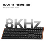 Keychron K5 Ultra 8K Wireless Custom Mechanical Keyboard Zwart, US lay-out (QWERTY), Keychron Milk POM Red, 100%, RGB leds, LSA Double-shot PBT, USB-C | 2.4 GHz | Bluetooth 5.2