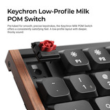 Keychron K5 Ultra 8K Wireless Custom Mechanical Keyboard Zwart, US lay-out (QWERTY), Keychron Milk POM Red, 100%, RGB leds, LSA Double-shot PBT, USB-C | 2.4 GHz | Bluetooth 5.2
