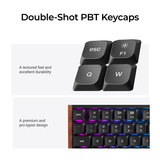 Keychron K5 Ultra 8K Wireless Custom Mechanical Keyboard Zwart, US lay-out (QWERTY), Keychron Milk POM Red, 100%, RGB leds, LSA Double-shot PBT, USB-C | 2.4 GHz | Bluetooth 5.2