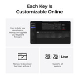 Keychron K5 Ultra 8K Wireless Custom Mechanical Keyboard Zwart, US lay-out (QWERTY), Keychron Milk POM Red, 100%, RGB leds, LSA Double-shot PBT, USB-C | 2.4 GHz | Bluetooth 5.2