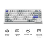 Keychron Q1 HE 8K Magnetic Switch Keyboard Zwart, US lay-out (QWERTY), Keychron Ultra-Fast Lime, 75%, RGB, Hot swap, 8K
