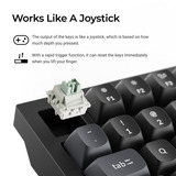 Keychron Q1 HE 8K Magnetic Switch Keyboard Zwart, US lay-out (QWERTY), Keychron Ultra-Fast Lime, 75%, RGB, Hot swap, 8K